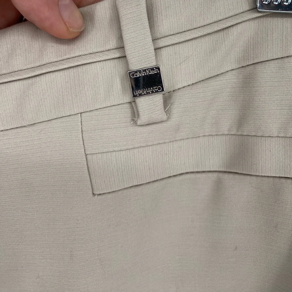 Calvin Klein women's tan straight leg dress pants 8 - Picture 3 of 8